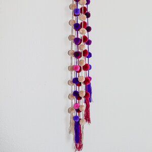 Mexican Handmade Colorful PomPoms Decorative Garland Home Decor Party Strand